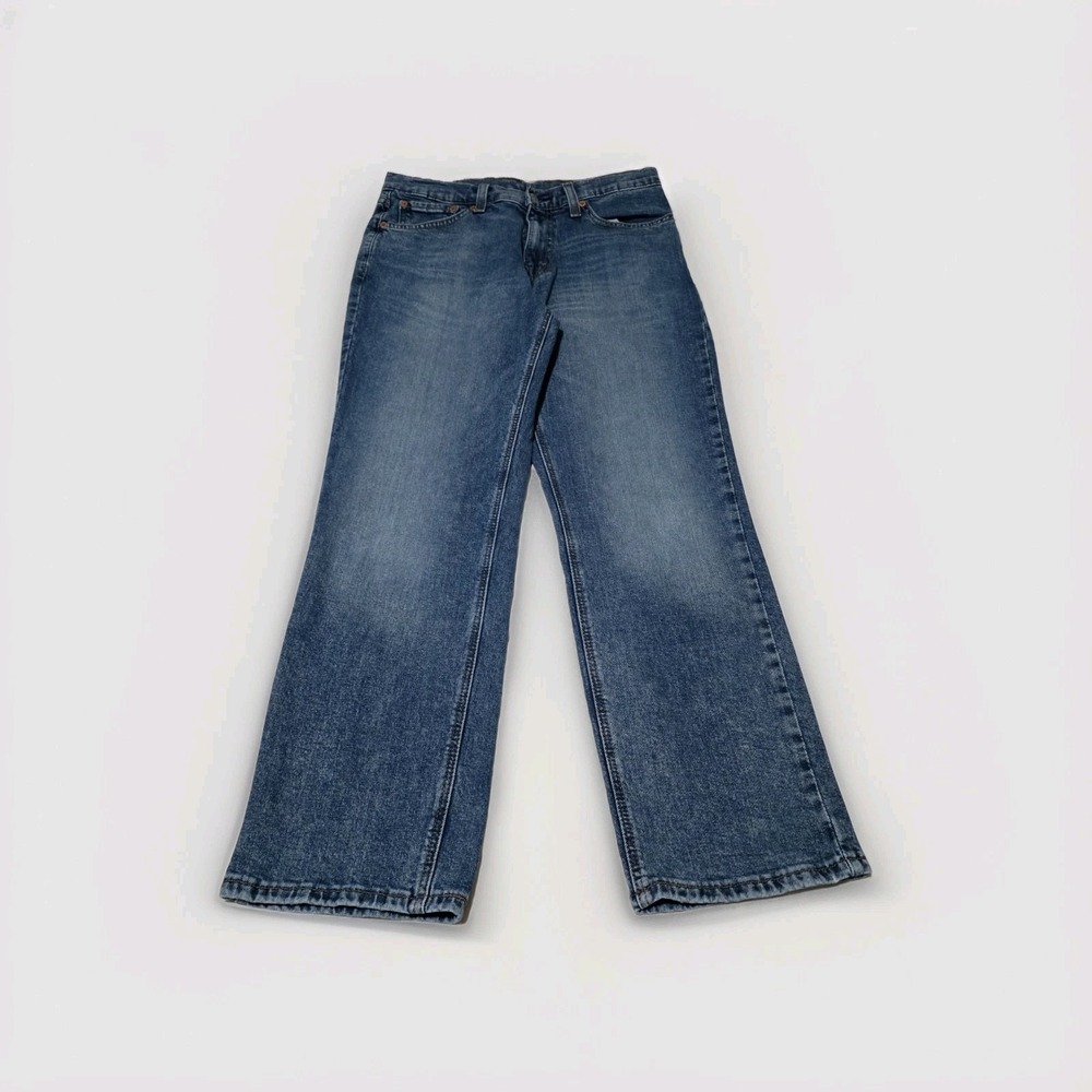 Levis 505 Jeans Mens 30x29 Blue Straight Leg‎ Regular Fit Red Tab Zip Fly Denim